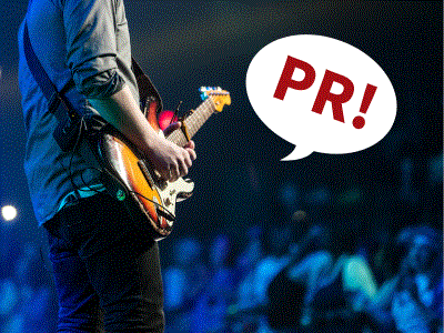 アーティスト活動をPR